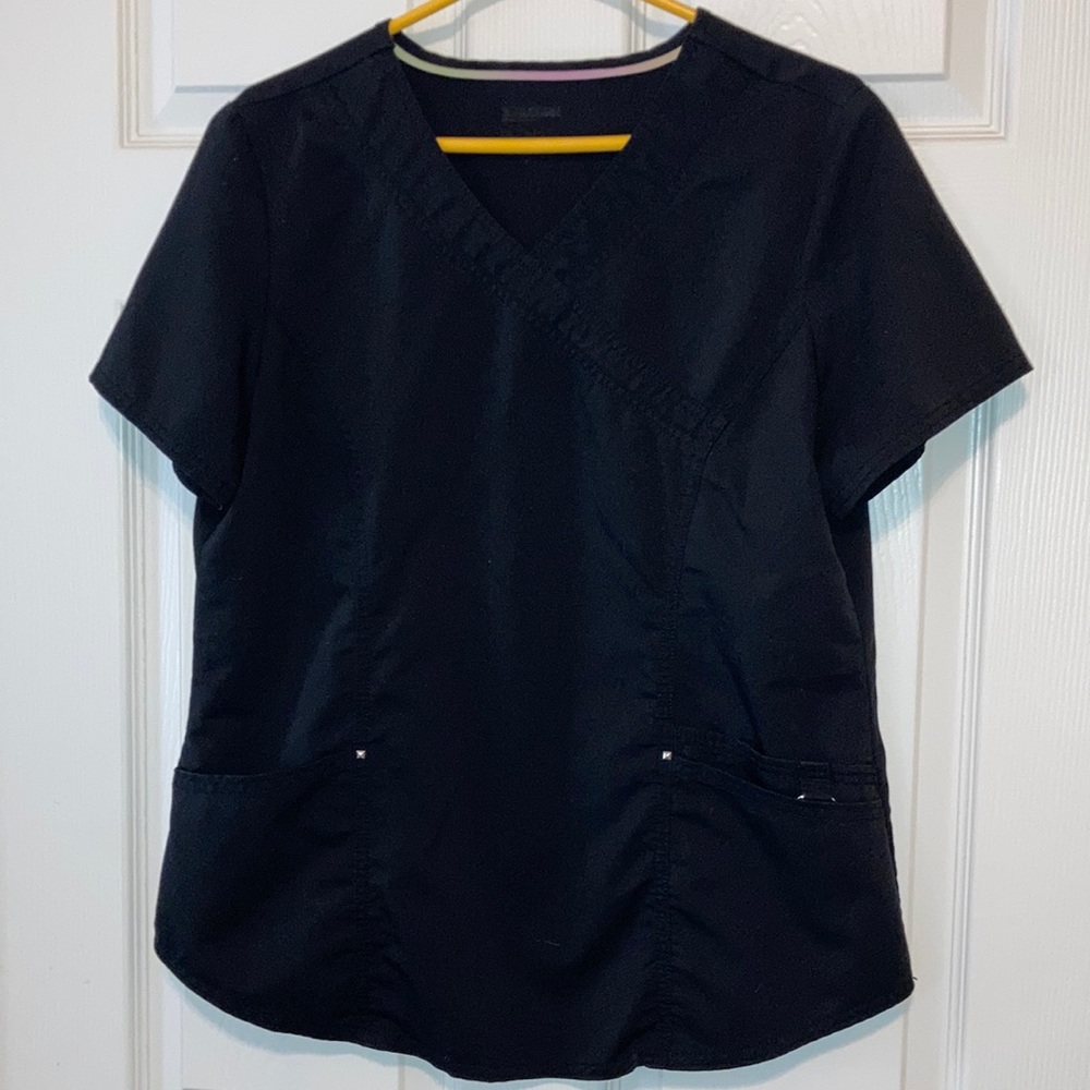 Black scrub top